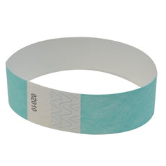 Aqua Tyvek Wristbands