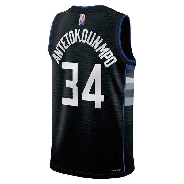 Nike NBA Milwaukee Bucks Giannis Antetokounmpo MVP Jersey Black