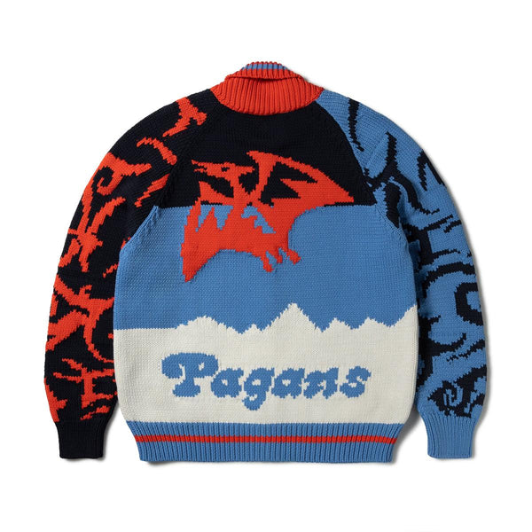 Aries Pterodactyl Knit Varsity Cardigan 'Multi' – WakeorthoShops