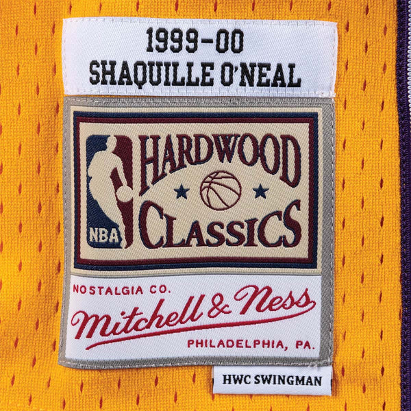 Mitchell & Ness NBA Los Angeles Lakers Shaquille O'Neal 1999 Swingman Home  Jersey