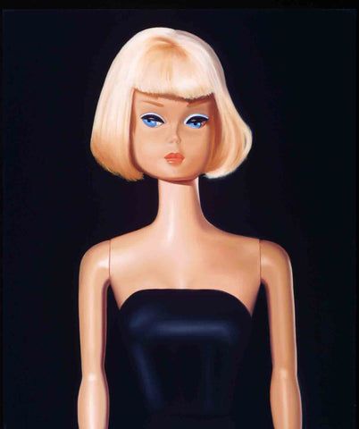 Black-Magic-Barbie-American-Girl-Barbie-Judy-Ragagli-Oil-Painting