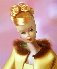 Golden Glory Barbie Painting