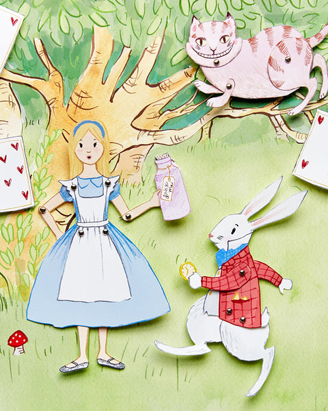 alice in wonderland paper dolls