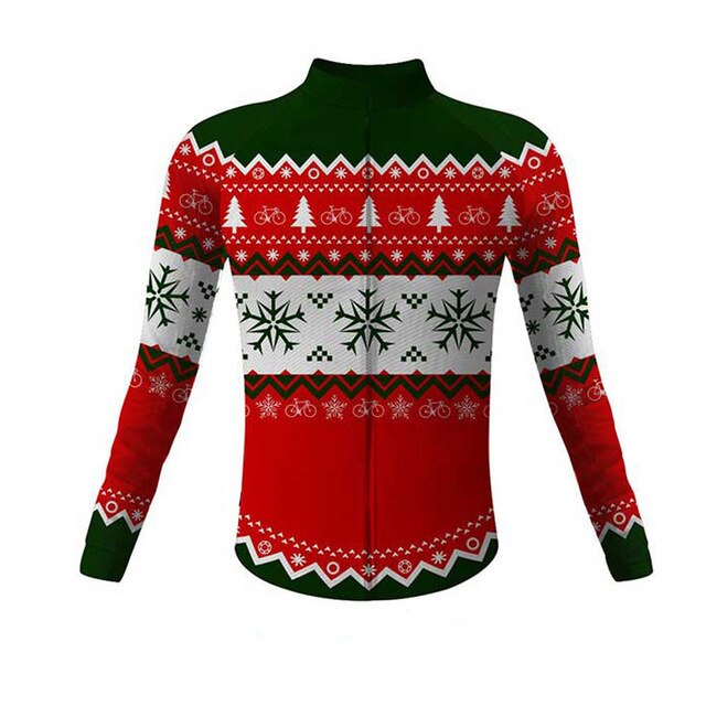 christmas cycling jersey