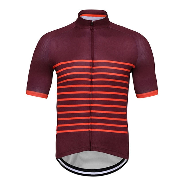 striped cycling jersey