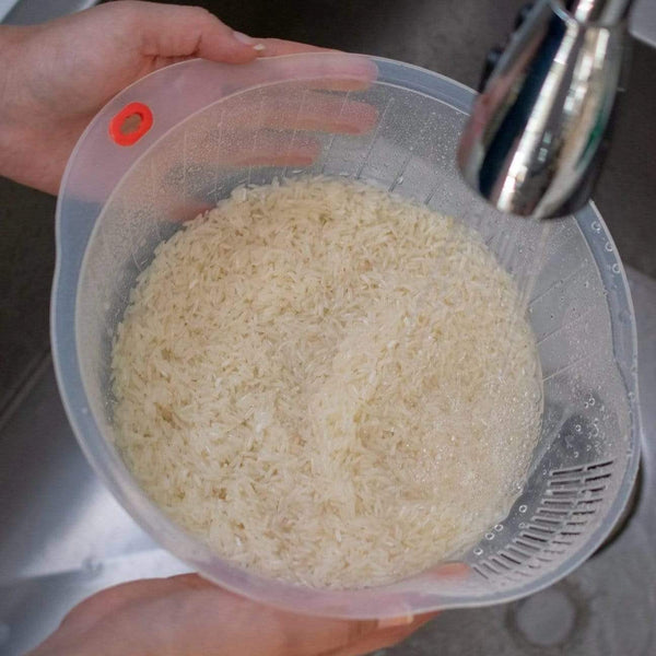 2.5-Quart Capacity S-3060x10 Set of 10 Japanese Rice Washing Bowl with Strainer