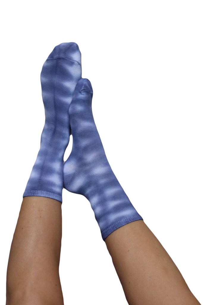 blue trainer socks