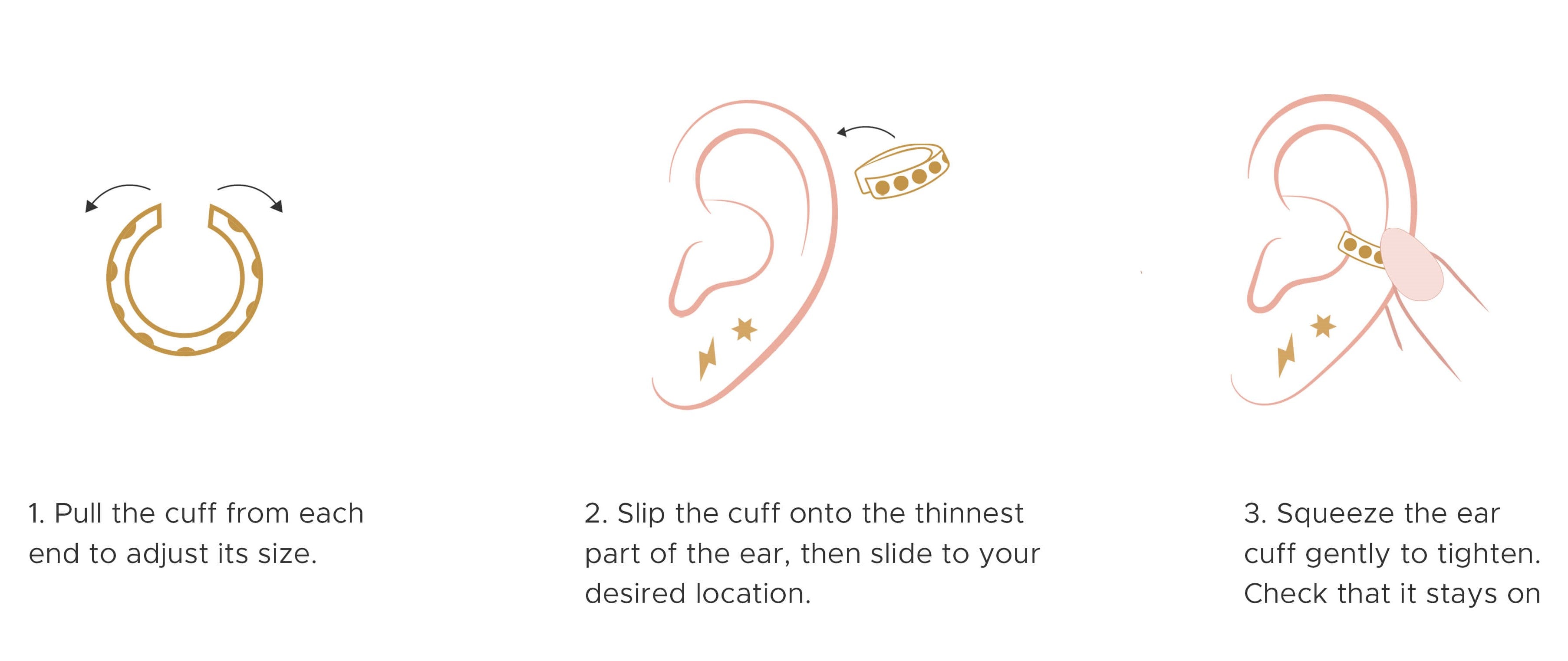 How to wear Ear Cuffs