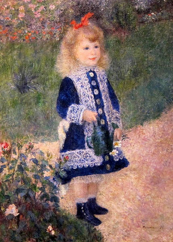 A Girl with a Watering Can, 1876, Pierre-Auguste Renoir