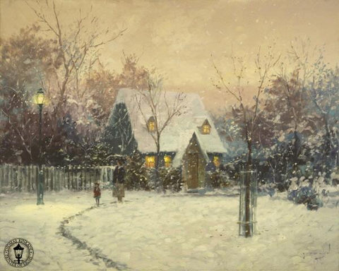 A Winter's Cottage, 2006, Thomas Kinkade