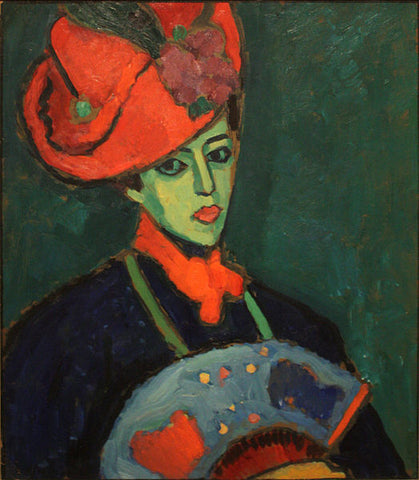 Schokko with Red Hat, 1909, Alexej von Jawlensky