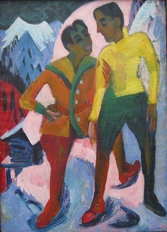 Two Brothers,1921,Ernst Ludwig Kirchner