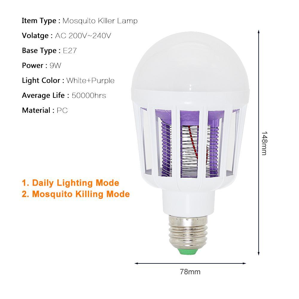 mosquito killing light bulb