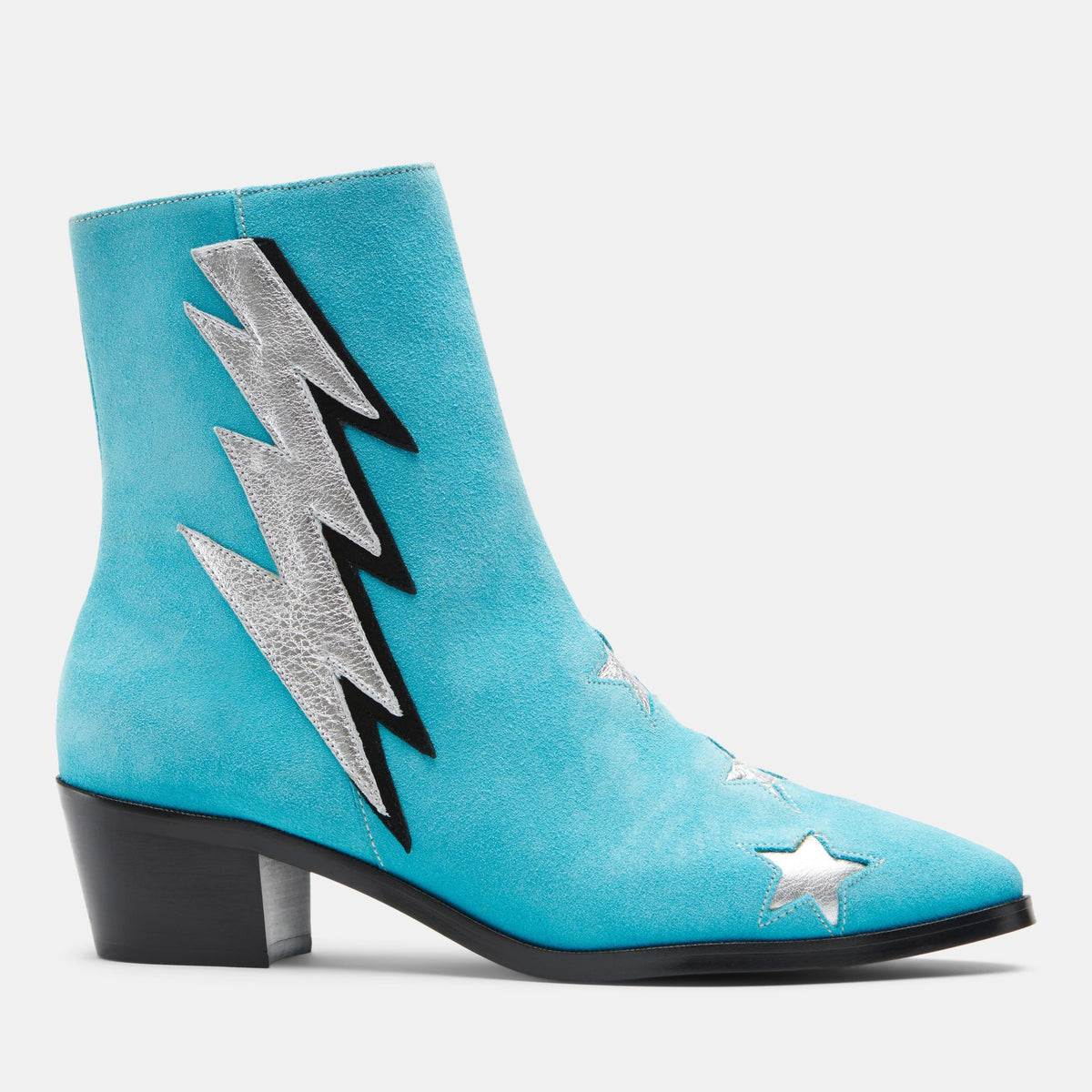 turquoise suede boots