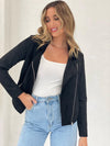 Suede Jacket - Black