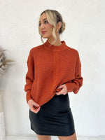 Rumi Knit Sweater - Rust