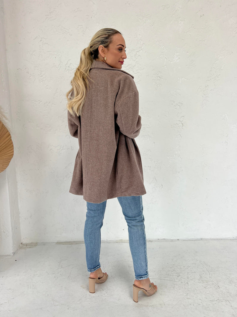 Lana Coat - Ash Brown