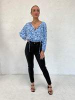 Elouise Blouse - Blue Floral