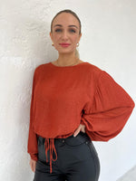 Harris Blouse - Burnt Orange