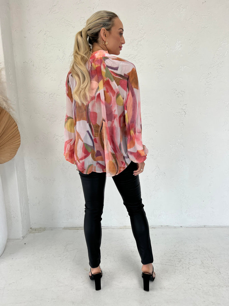 Tye Blouse - Pink