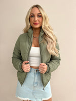 Mila Puffer Jacket - Khaki