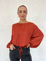 Harris Blouse - Burnt Orange