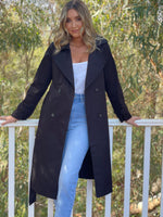 Mara Trench Coat - Black