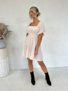 Mango Mini Dress - Blush