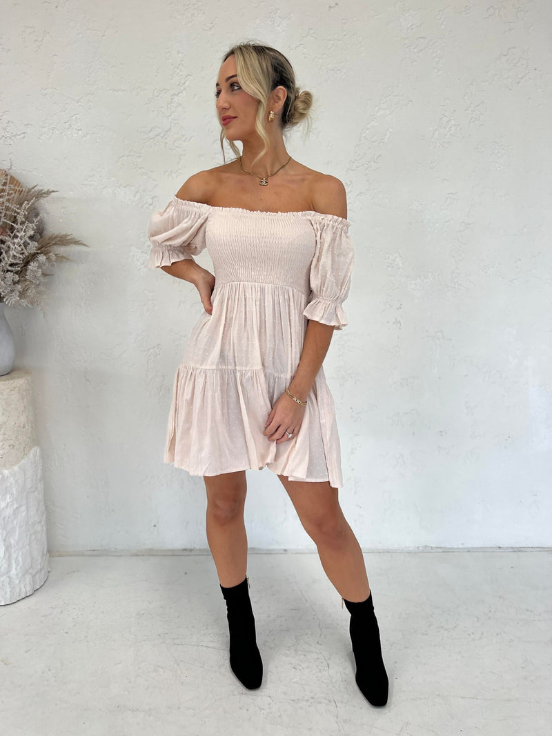 Mango Mini Dress - Blush