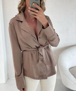 Celine Jacket/Shirt - Taupe