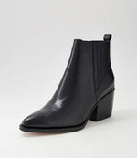 Morene Boots - Black Croc Leather - Django & Juliette