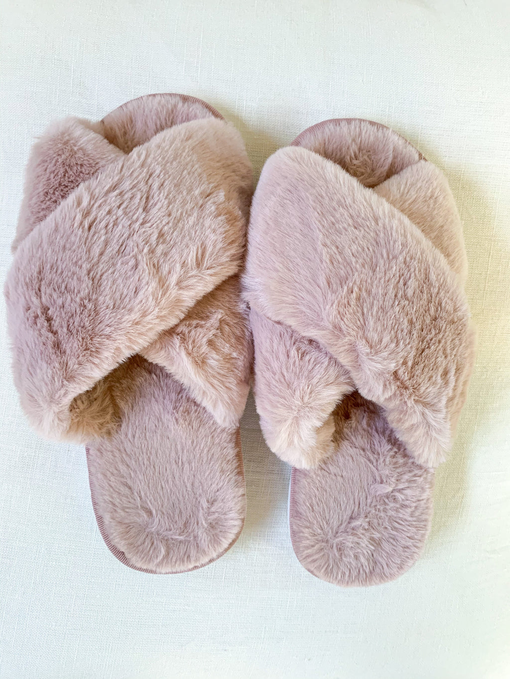 Skylar Fluffy Slippers - Pink