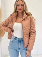 Mila Puffer Jacket - Tan