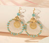 Boho & Mala Blue Mix Crystal Drop Light Earrings