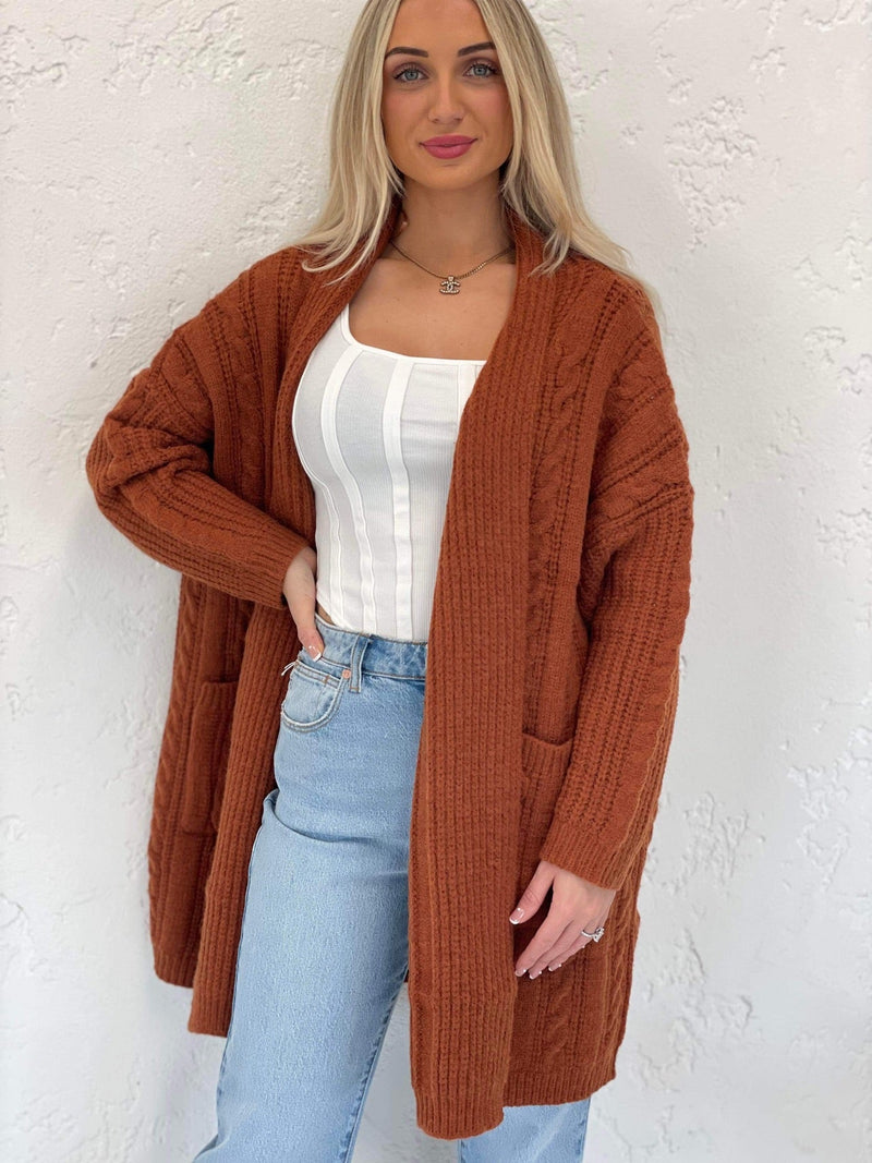 Stockholm Cardi- Chocolate