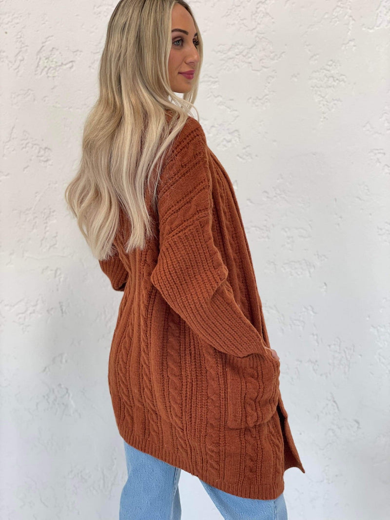 Stockholm Cardi- Chocolate