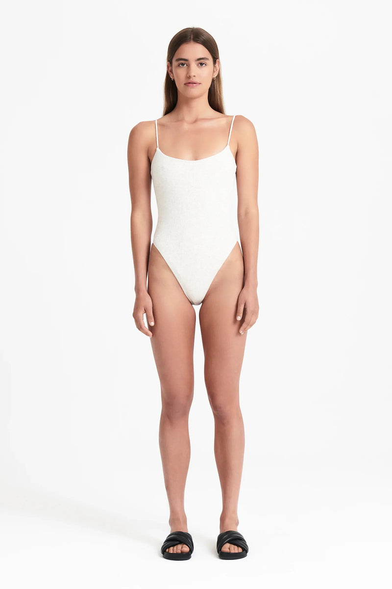 Ixia Rib Bodysuit - WHITE