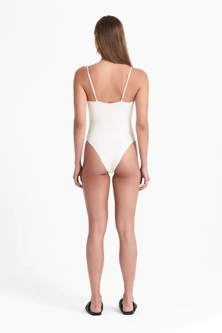 Ixia Rib Bodysuit - WHITE