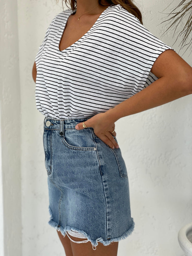 Maddie Denim Skirt