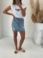 Dani Denim Skirt - Ice Wash