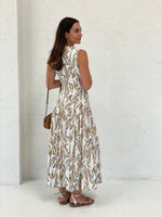 The Darling Maxi - Olive Floral
