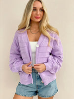 Ridges Cardigan - Lilac