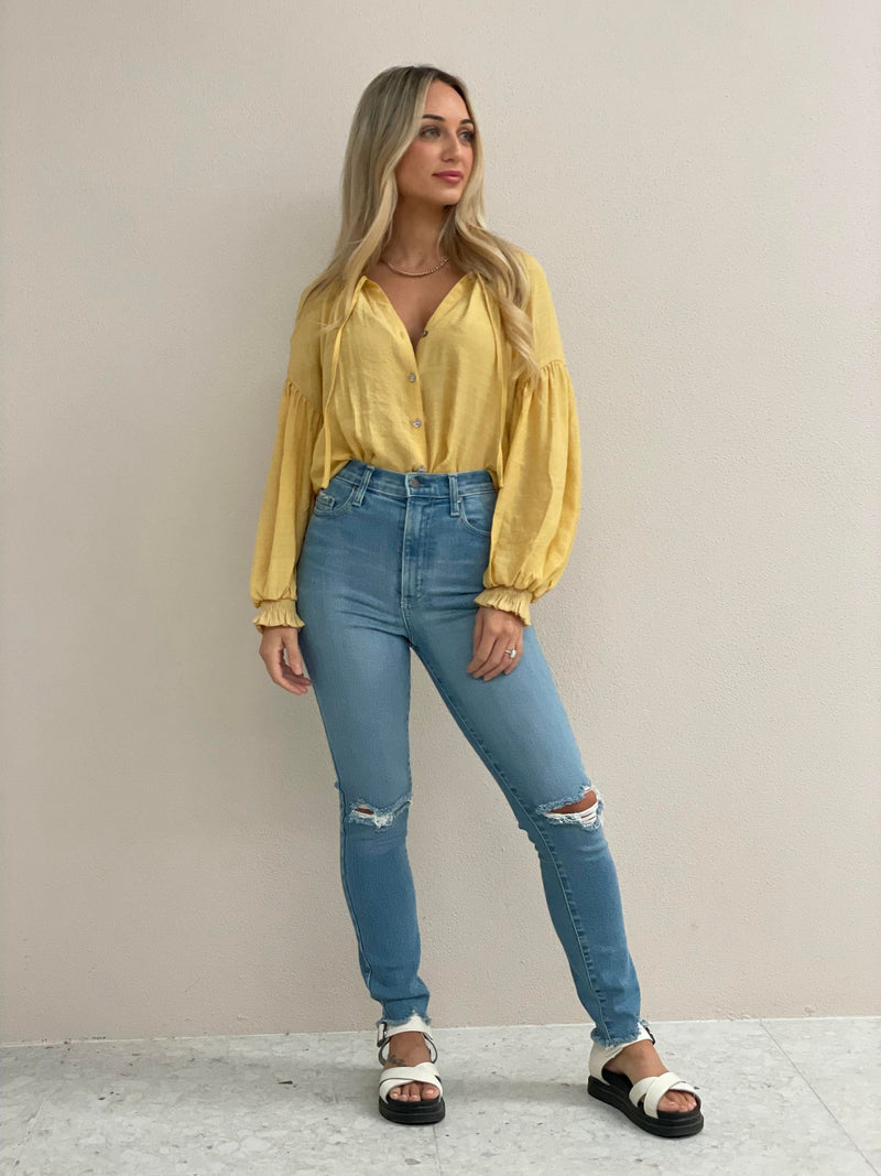 Tavra Blouse - Mustard