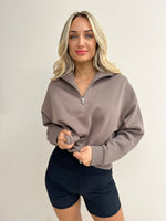 Carter Classic Zip Front Sweat - Ash