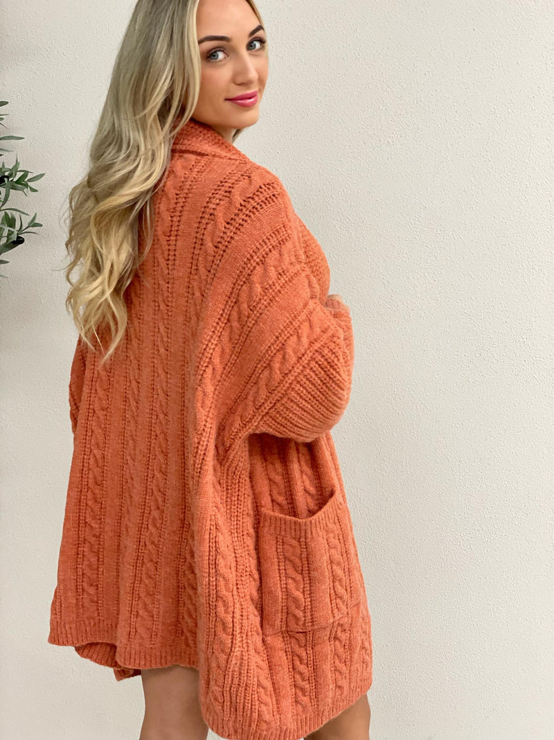 Stockholm Cardi - Burnt Orange