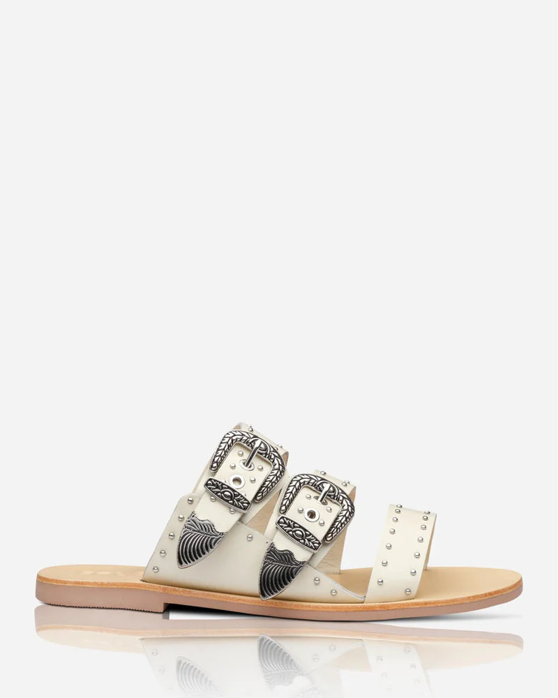 EASTWOOD STUD SLIDE • OFF WHITE