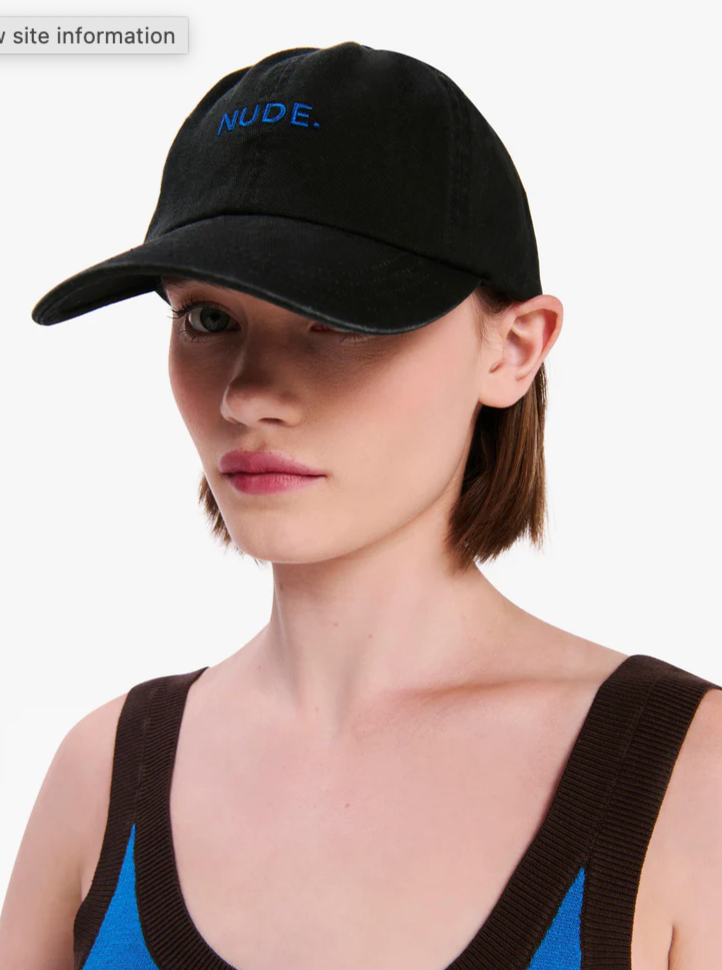 NUDE. CAP - Black