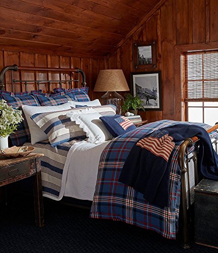 Ralph Lauren Home Saranac Peak Off White King Coverlet Quilt Bed
