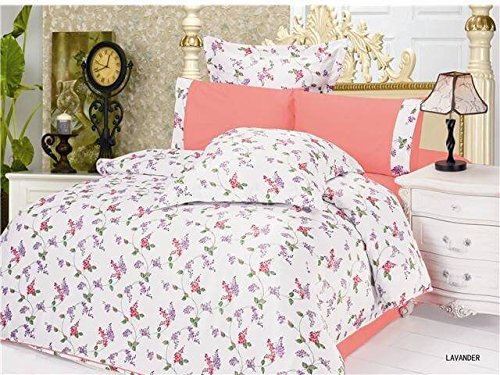 Le Vele 100 Cotton Luxury Lavender Duvet Cover Bedding Set Queen