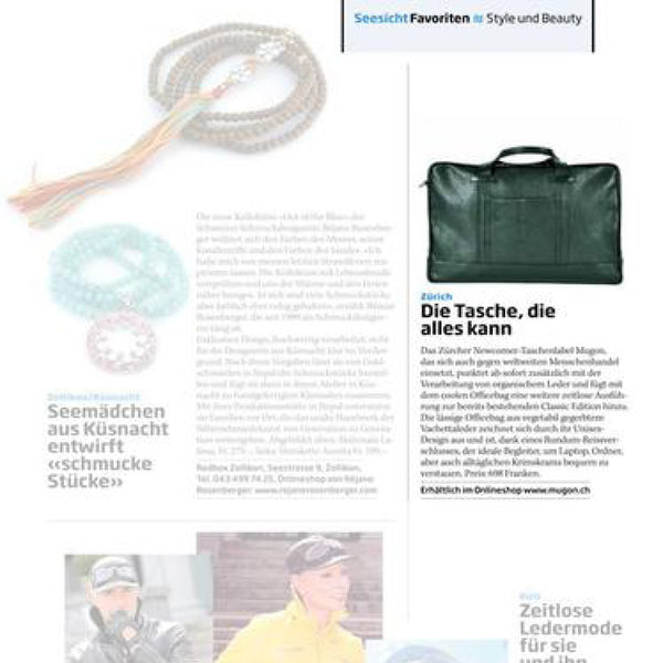 Seesicht Magazin mit Mugon Officebag